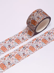 A roll of Vintage Style Happy Mail washi tape - 30mm by GretelCreates.