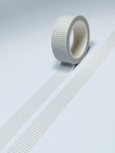 Load image into Gallery viewer, Chocolate Brown Grid on White Washi Tape