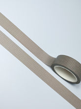 Load image into Gallery viewer, Chocolate Brown &amp; White Grid Washi Tape
