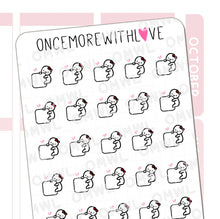 Load image into Gallery viewer, m374 - fill-it-in-yourself blank munchkin date cover sticker sheet