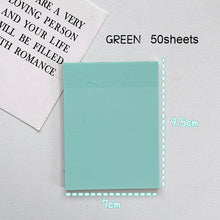 Load image into Gallery viewer, pastel coloured transparent sticky notes green