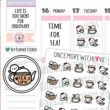 Load image into Gallery viewer, m634 - tea time 2.0 planner stickers