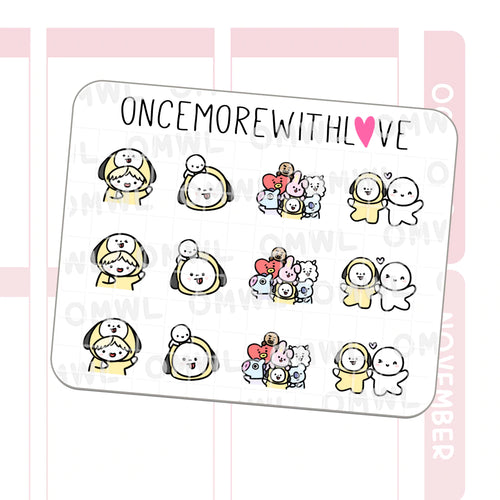 m1246 - mini - bt21 chimmy - once more with love