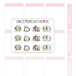 m1246 - mini - bt21 chimmy - once more with love