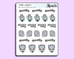 anxiety luna stickers