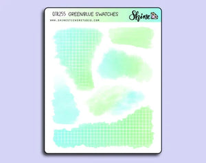 Watercolor Swatches Stickers - Shine Sticker Studio