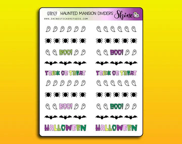 Shine Sticker Studio Haunted Mansion Divider Stickers