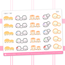 Load image into Gallery viewer, family time - wonton in a million sticker sheet