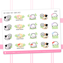 Load image into Gallery viewer, payday mo&#39; money mo&#39; dumplings - wonton in a million sticker sheet