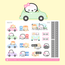 Load image into Gallery viewer, road trip - wonton in a million sticker sheet