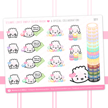Load image into Gallery viewer, steamie loves simply gilded - wonton in a million sticker sheet