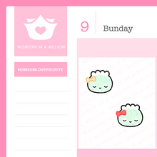Load image into Gallery viewer, face masks sticker sheet - wonton in a million