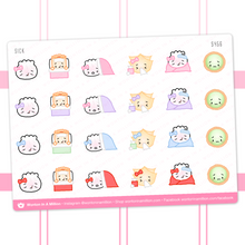 Load image into Gallery viewer, sick day - wonton in a million sticker sheet