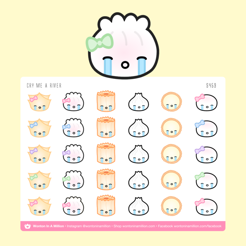 Wonton in outlet a million sticker sheets