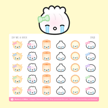 Load image into Gallery viewer, crying emoji - wonton in a million sticker sheet