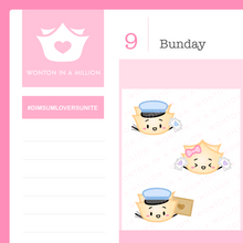 Load image into Gallery viewer, Wonton of Happy Mail - Wonton in a Million Sticker Sheet