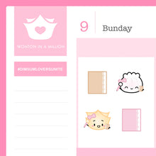 Load image into Gallery viewer, Wonton in a Million Neutral Planners Decorative Sticker Sheet