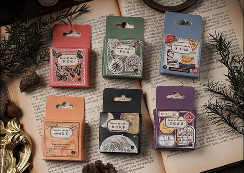 Vintage Style Creative Universe Journal Stickers