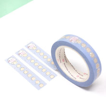 Load image into Gallery viewer, spring functional collection - baby blue dumpling vertical checklist washi tape - 10mm