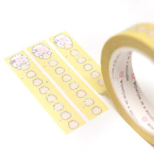 Load image into Gallery viewer, spring functional collection - sundress yellow dumpling vertical checklist washi tape - 10mm