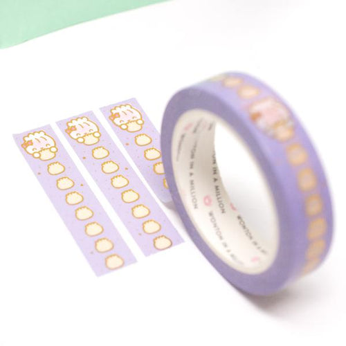 spring functional collection - periwinkle dumpling vertical checklist washi tape - 10mm