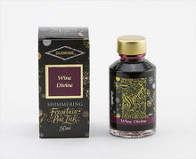 Load image into Gallery viewer, Wine Divine - 50ml Diamine Shimmering Fountain Pen Ink