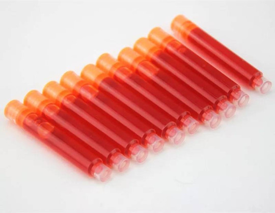 3.4mm orange fountain pen ink cartridges