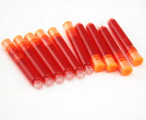 3.4mm orange fountain pen ink cartridges