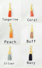 Load image into Gallery viewer, Tassel Planner Charm// Travellers Notebook Charm//Stitch Marker//Keychain//Purse Charm