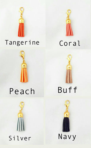 Tassel Planner Charm// Travellers Notebook Charm//Stitch Marker//Keychain//Purse Charm