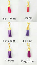 Load image into Gallery viewer, Tassel Planner Charm// Travellers Notebook Charm//Stitch Marker//Keychain//Purse Charm