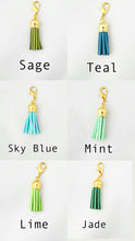 Load image into Gallery viewer, Tassel Planner Charm// Travellers Notebook Charm//Stitch Marker//Keychain//Purse Charm