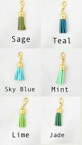 Tassel Planner Charm// Travellers Notebook Charm//Stitch Marker//Keychain//Purse Charm