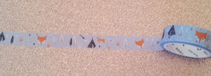 fox washi tape, winter washi tape,  scrapbook supplies