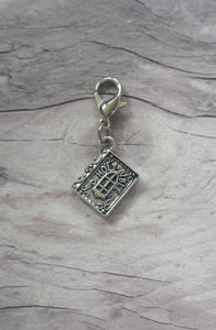 Bible Planner Charm// Faith Planner Charm// Bible Stitch Marker