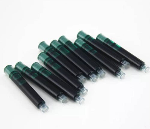 3.4mm Green Fountain Pen Cartridges, Coloured Ink Cartridges, Coloured Fountain Pen Ink