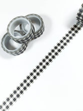 Load image into Gallery viewer, Black Gingham Washi Tape