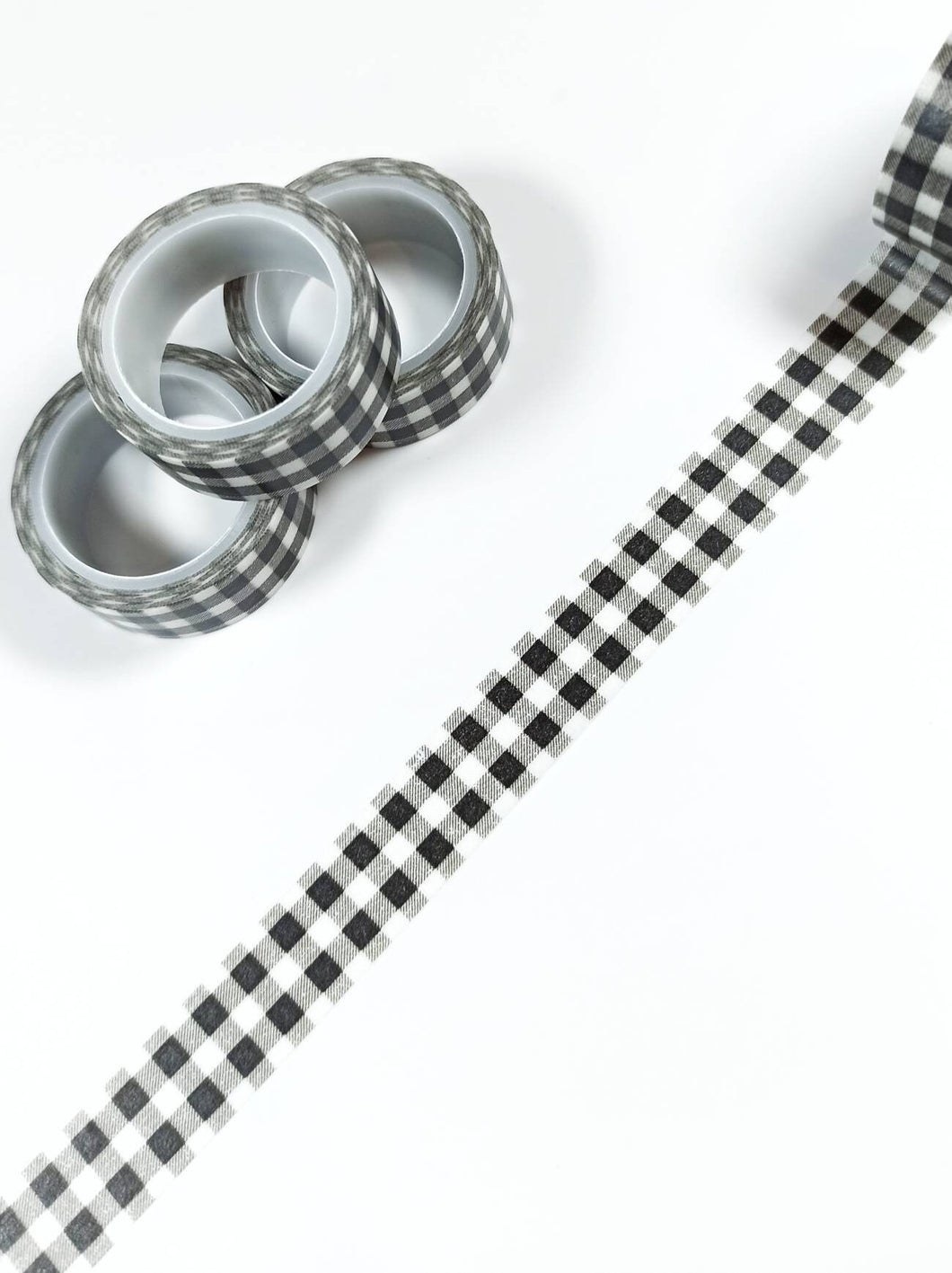 Black Gingham Washi Tape