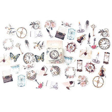 Load image into Gallery viewer, Vintage Style Floral Steampunk Sticker Flakes