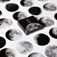 Load image into Gallery viewer, moon phase sticker flakes, lunar phase decorative stickers