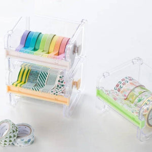 stackable desk top washi tape dispenser, washi tape holder