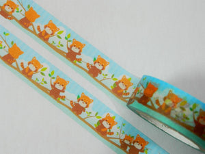 red panda washi tape, kawaii panda decorative tape