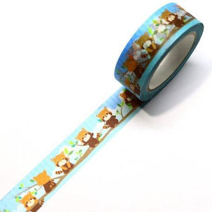 red panda washi tape, kawaii panda decorative tape