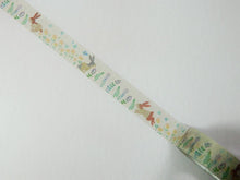 Load image into Gallery viewer, minimal rabbit washi tape, floral rabbit decorative tape