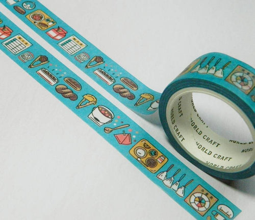 green food washi tape, cooking kitchen decorative tape
