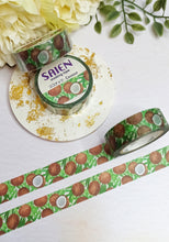 Load image into Gallery viewer, coconut washi tape, green fruit decorative tape