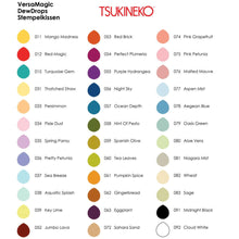 Load image into Gallery viewer, Tsunkineko Dew Drop Versa Magic - Multiple Colours color chart.